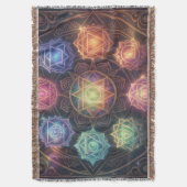 The 7 Chakras´8 スローブランケット (正面縦)