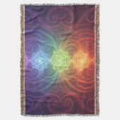 The 7 Chakras´9 スローブランケット (正面縦)