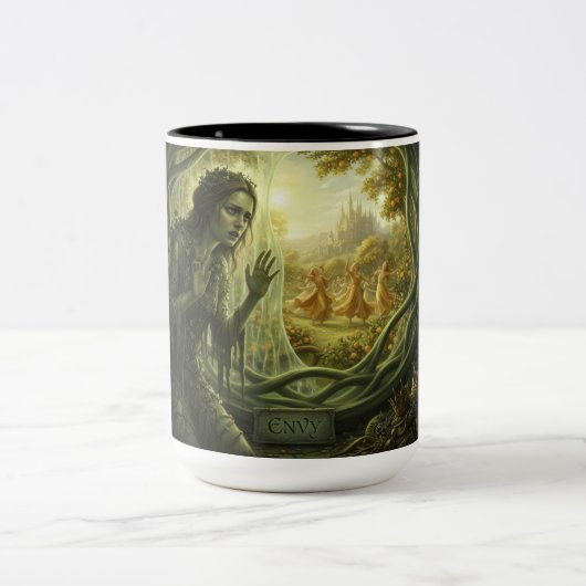 The 7 Satanic Virtues: Envy Mug ツートーンマグカップ (中央)