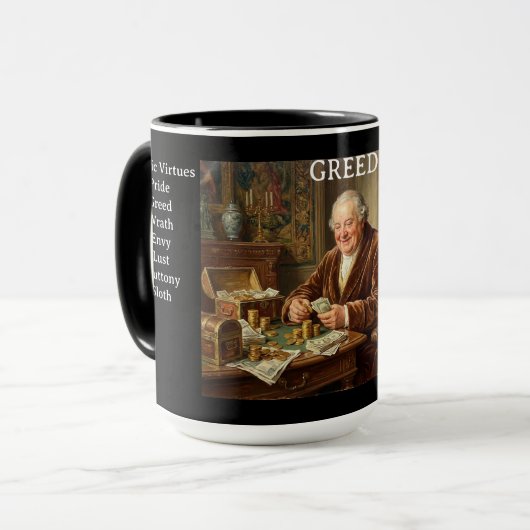 The 7 Satanic Virtues: Greed  マグカップ (正面左)