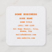 The 9 Lives of the Emoji Cat スクエア名刺 (裏面)