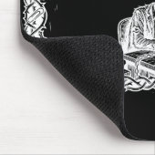 The 9 to 5 Tarot Card | Funny Skeleton Corporate マウスパッド (コーナー)