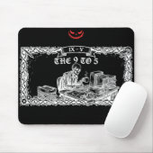 The 9 to 5 Tarot Card | Funny Skeleton Corporate マウスパッド (マウス)