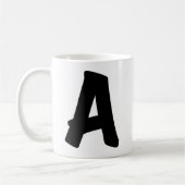 The "A" Mug コーヒーマグカップ (左)
