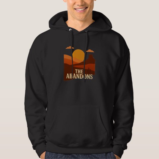 The Abandons sweatshirt – Desert Sunset Minimalist パーカ (正面)