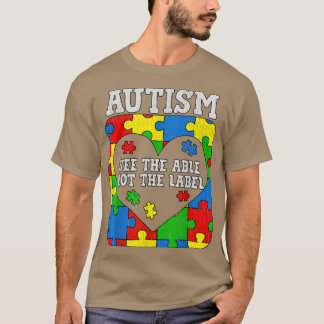 The Able Not The Label自閉症キッズ自閉症Awを参照 Tシャツ