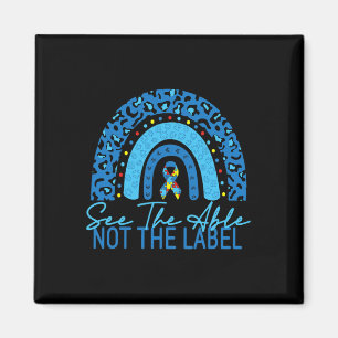 The Able Not The Label Autism Awarenessパズル マグネット