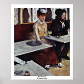 The Absinthe By Edgar Degas ポスター (正面)