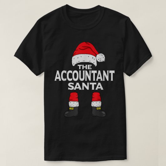 The Accountant Santa Matching Family Group Christm Tシャツ (デザイン正面)