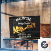 The Achempong Signature Collection: Liquid Gold St ウィンドウサイン (カフェ窓)