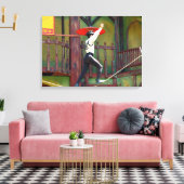 The Acrobat at carnival show case キャンバスプリント (インサイチュ (リビング))