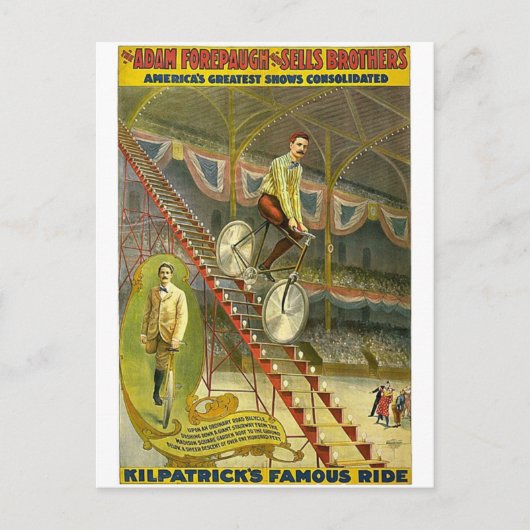 The Adam Forepaugh and Sells Brothers America's gr ポストカード (正面)