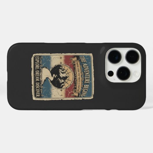 The adventure begins Case-Mate iPhoneケース (裏面 (横))