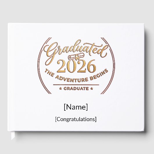 The Adventure Begins / Libro de Visitas Graduación ゲストブック (正面)