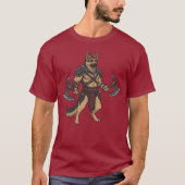 The adventure of the German Shepherd gladiator dog Tシャツ (正面)