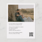 The Adventure Retro Photo Wedding Save The Date チラシ (裏面)