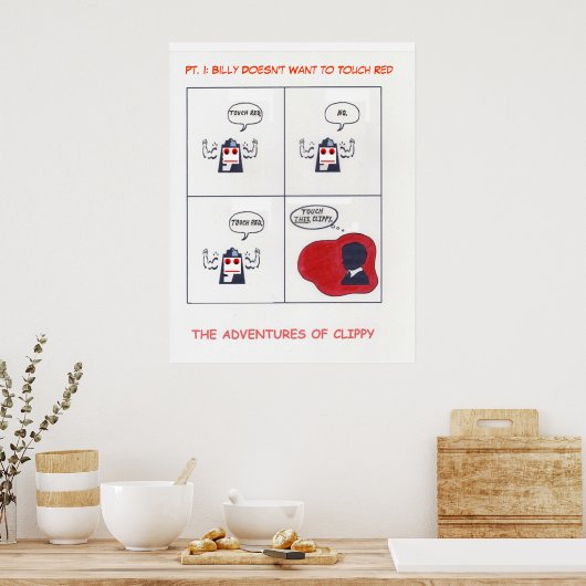The Adventures of Clippy, Pt.1 ポスター (キッチン)
