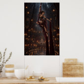 The Aerialist | Gothic Circus Fine Art Poster ポスター (キッチン)