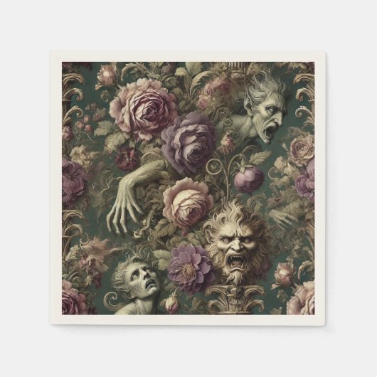 The After Hours Reliquary - Gothic Baroque スタンダードカクテルナプキン (正面)