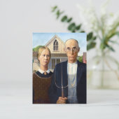 The Agricultural Spirit,Grant Wood American Gothic ポストカード (スタンド正面)