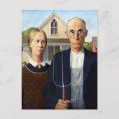 The Agricultural Spirit,Grant Wood American Gothic ポストカード (正面)