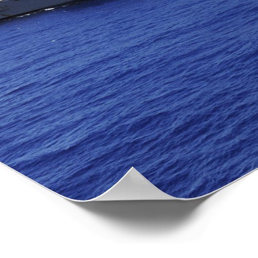 The aircraft carrier USS Abraham Lincoln ポスター (角)