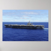 The aircraft carrier USS Abraham Lincoln ポスター (正面)