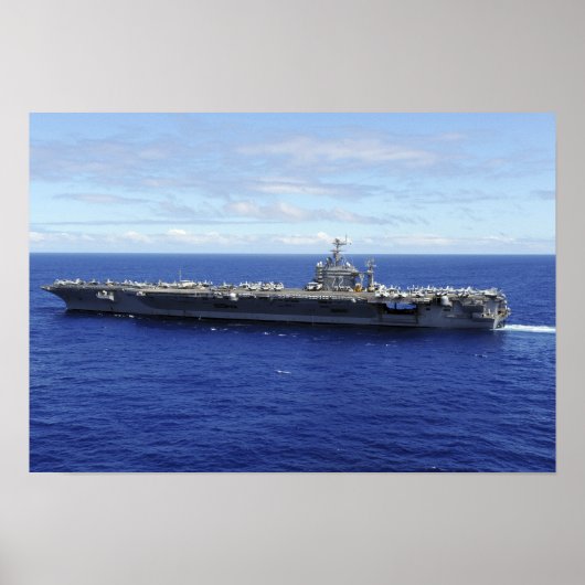The aircraft carrier USS Abraham Lincoln ポスター (正面)