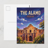 The Alamo Texas ポストカード (正面/裏面)