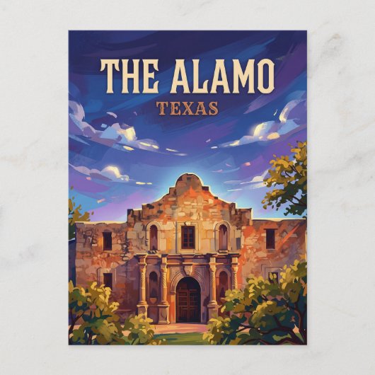 The Alamo Texas ポストカード (正面)