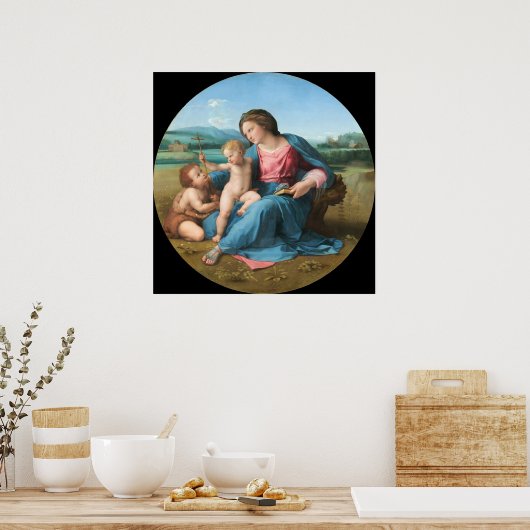 The Alba Madonna - Raphael Fine Art Poster ポスター (キッチン)