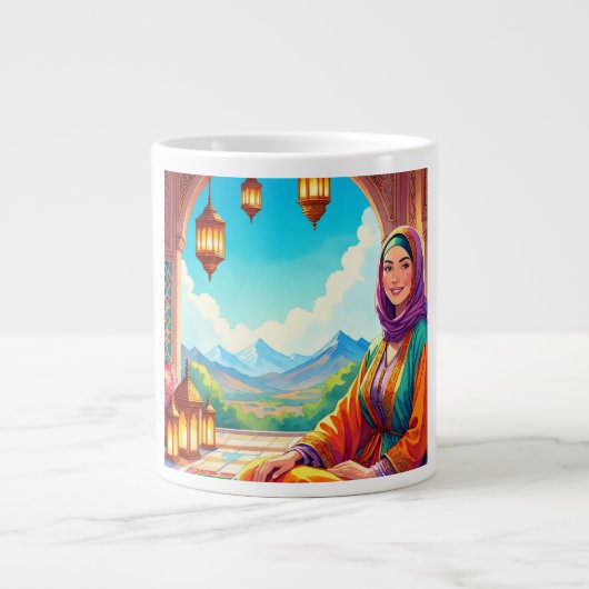 The Allure of Morrocan ,Women,MoroccoSpecialty Mug ジャンボコーヒーマグカップ (正面)