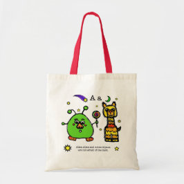the alphabet book - the letter A - tote bag トートバッグ