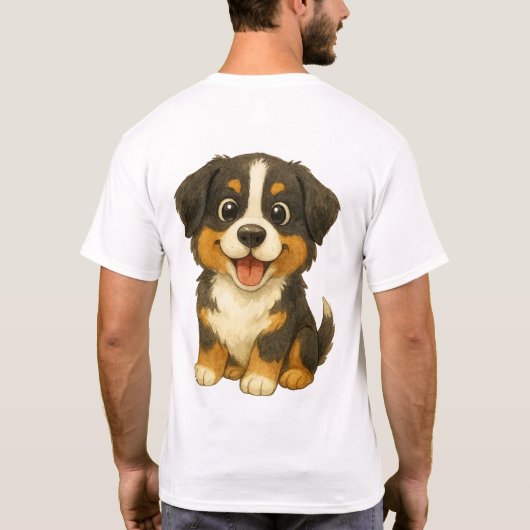 The Alpine Gentle Giant: Bernese Mountain Dog Tシャツ (裏面)