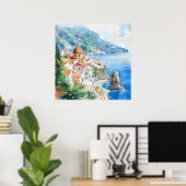 The Amalfi Coast, Italy ポスター (ホームオフィス)
