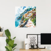 The Amalfi Coast, Italy ポスター (ホームオフィス)