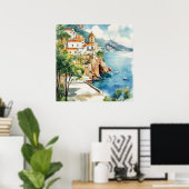 The Amalfi Coast, Italy ポスター (ホームオフィス)