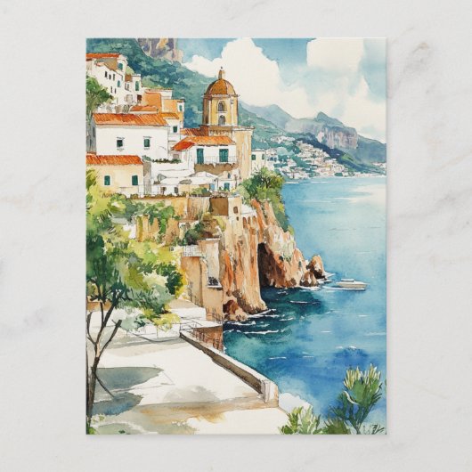 The Amalfi Coast, Italy ポストカード (正面)