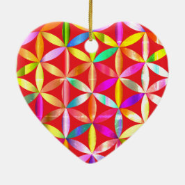 The Amazing Flower of Life a Valentines Day Tree  セラミックオーナメント