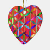The Amazing Flower of Life a Valentines Day Tree  セラミックオーナメント (左)