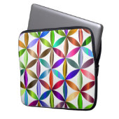 The Amazing Flower of Life on an Electronics Bag ラップトップスリーブ (正面左)