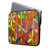 The Amazing Flower of Life on an Electronics Bag ラップトップスリーブ (正面左)