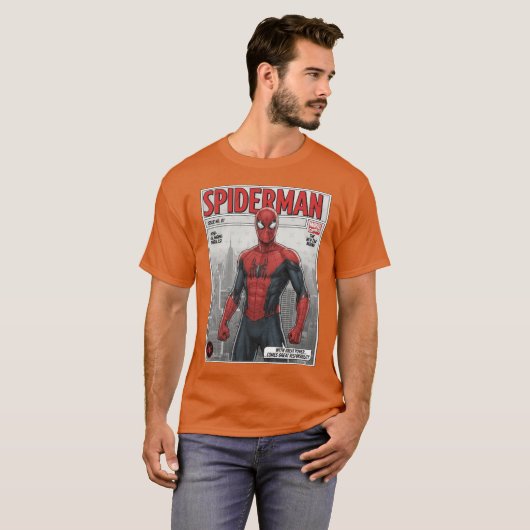 The Amazing SpiderMan Comic Bookribute Design fami Tシャツ (正面フル)