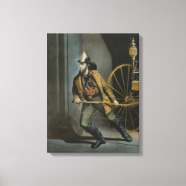 The American Fireman：いつでも準備 キャンバスプリント