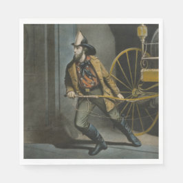 The American Fireman：いつでも準備 スタンダードランチョンナプキン