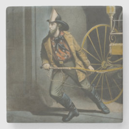 The American Fireman：いつでも準備 ストーンコースター