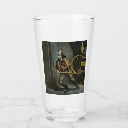 The American Fireman：いつでも準備 タンブラーグラス (正面)