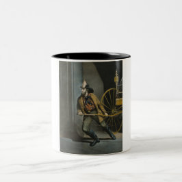 The American Fireman：いつでも準備 ツートーンマグカップ