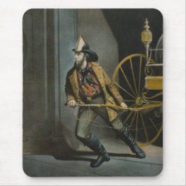 The American Fireman：いつでも準備 マウスパッド