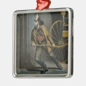 The American Fireman：いつでも準備 メタルオーナメント (左)